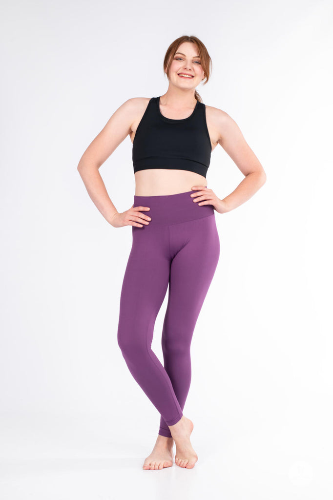 Plum High-Waisted Leggings– SweetLegs