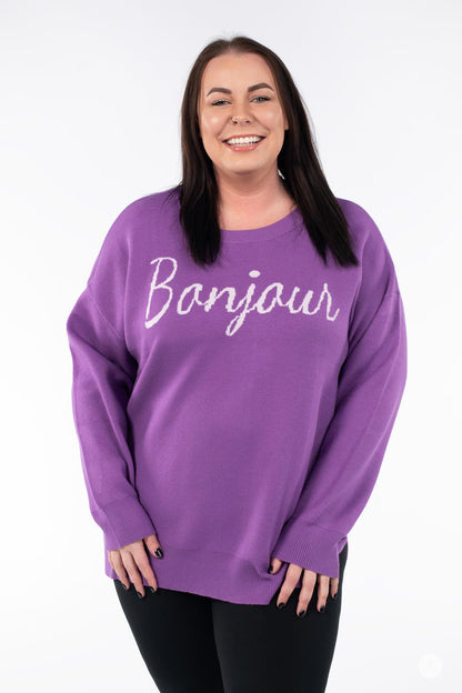 Bonjour Crew Neck Sweater