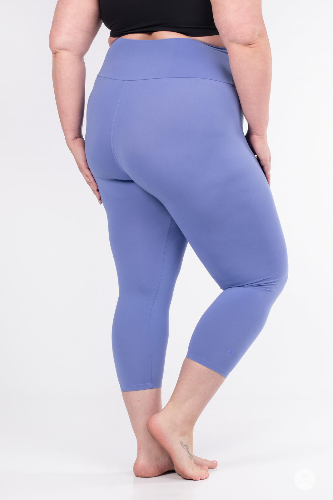 Periwinkle Blue High-Waisted Crops