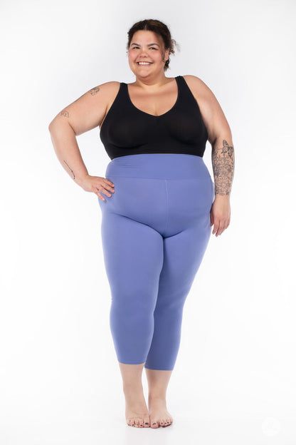 Periwinkle Blue High-Waisted Crops