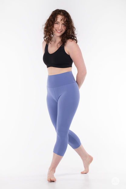 Periwinkle Blue High-Waisted Crops