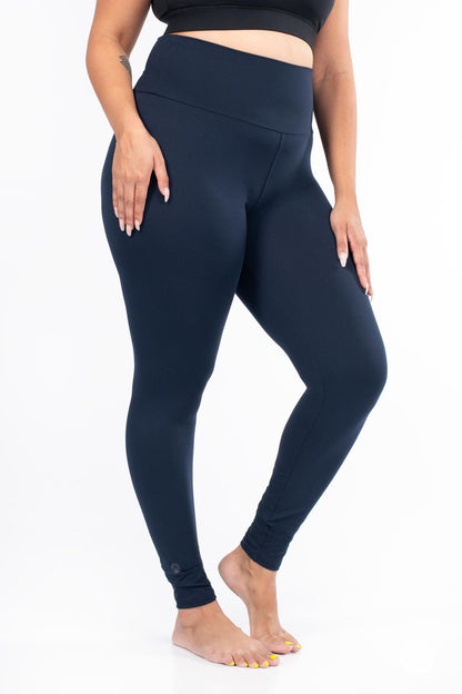 Navy High-Waisted Leggings