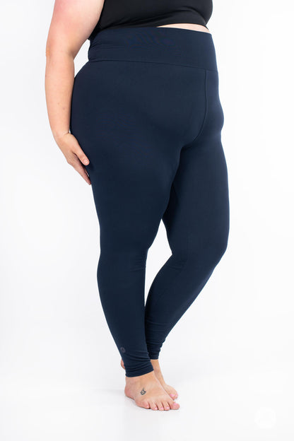 Navy High-Waisted Leggings