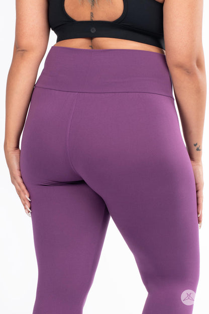 Plum High-Waisted Leggings