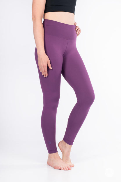 Plum High-Waisted Leggings