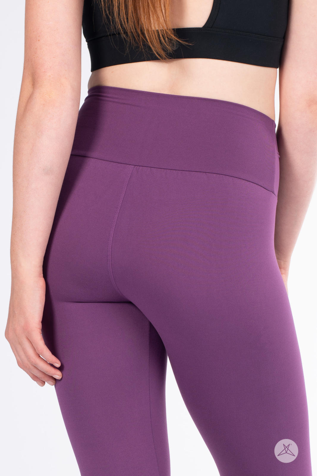 Plum High-Waisted Leggings