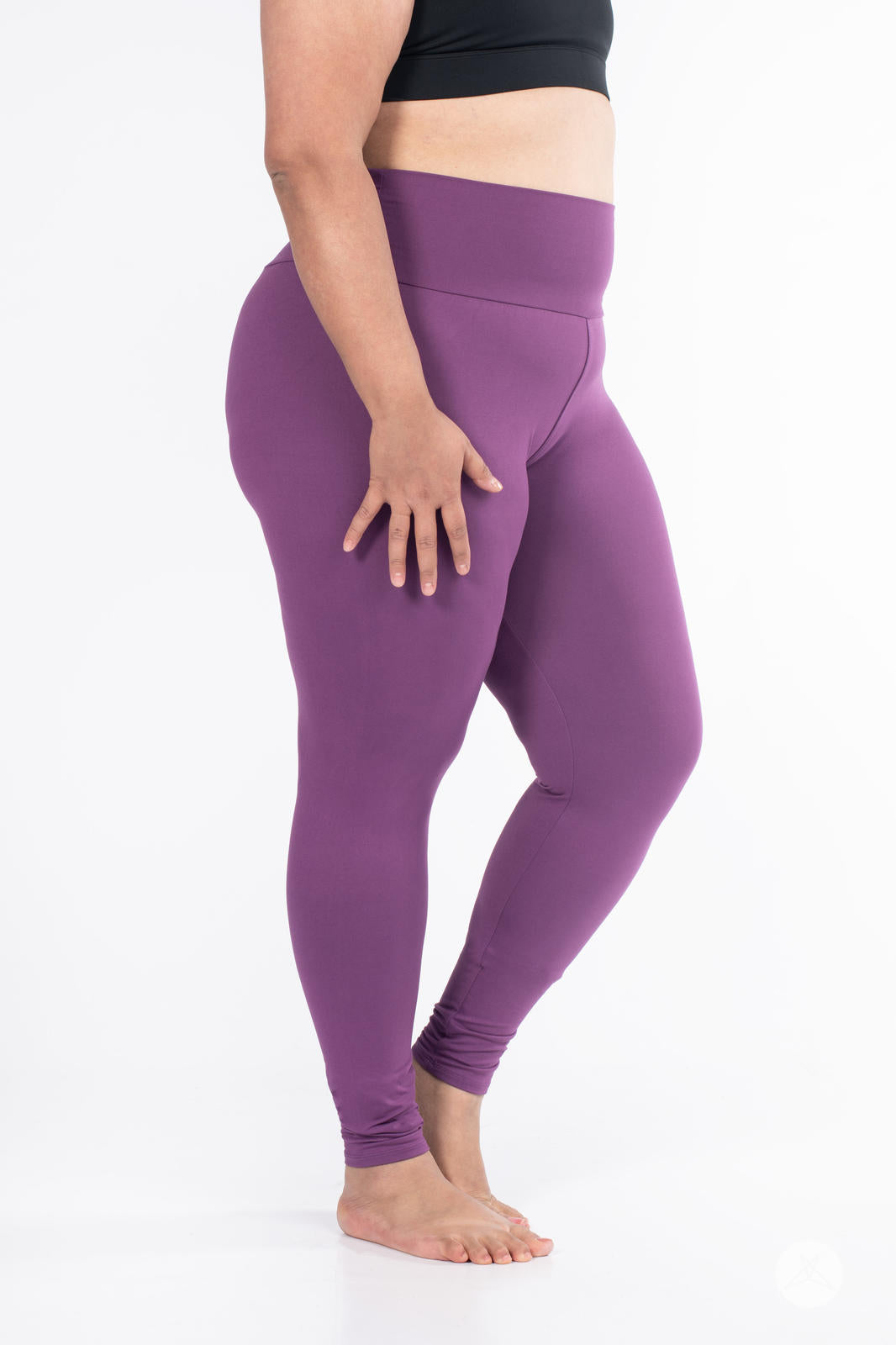 Plum High-Waisted Leggings