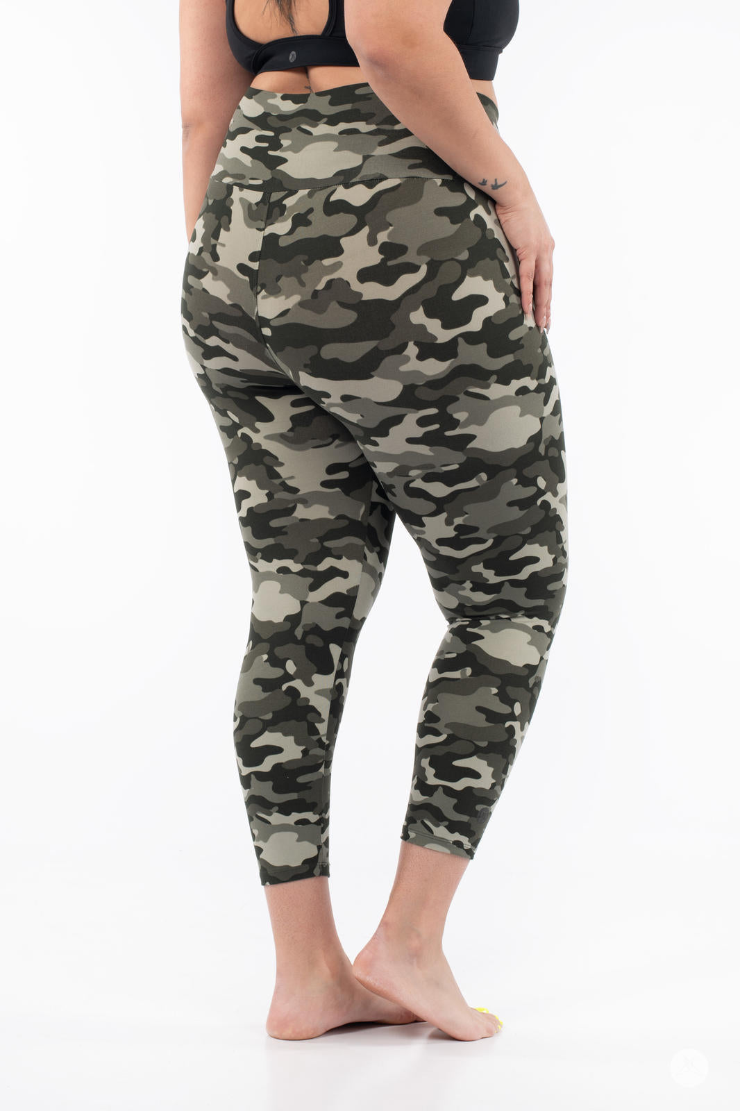 Stealth Mode High-Waisted Crops