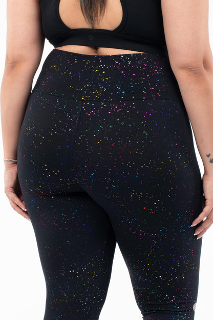 Rainbow Sparkle High-Waisted Leggings