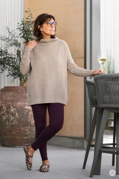 Ottoman Mock Neck Sweater