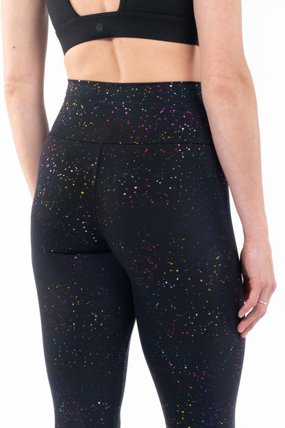 Rainbow Sparkle High-Waisted Leggings