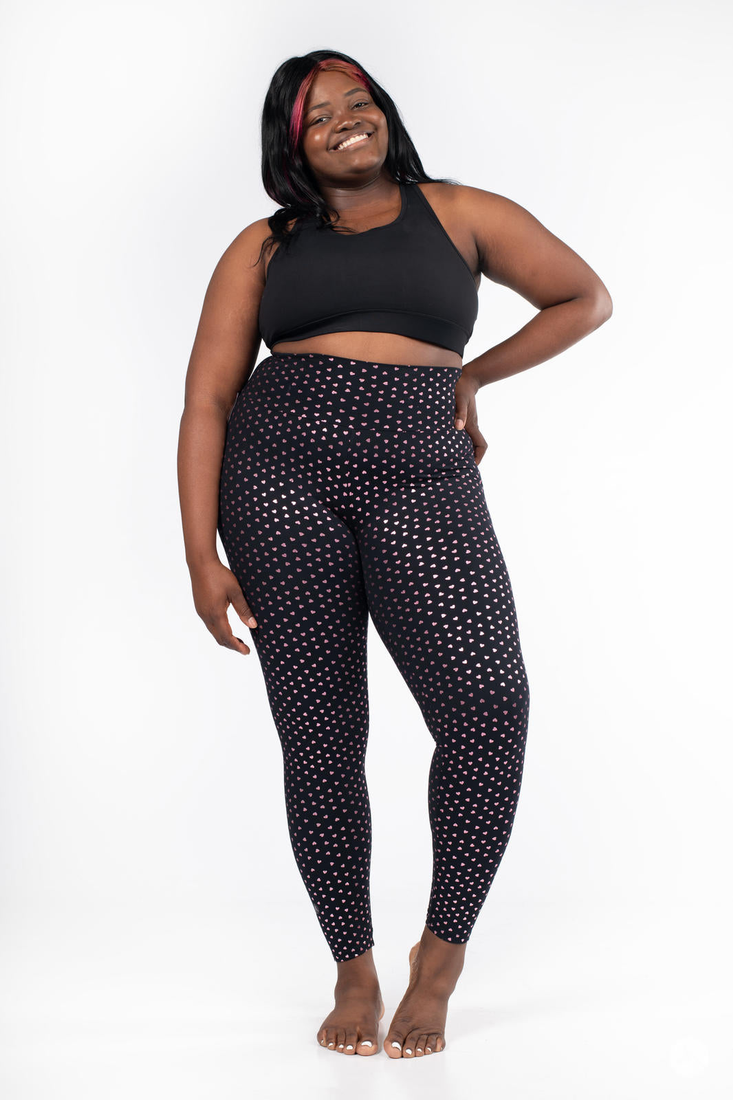 Sweetheart Sparkle High-Waisted Leggings