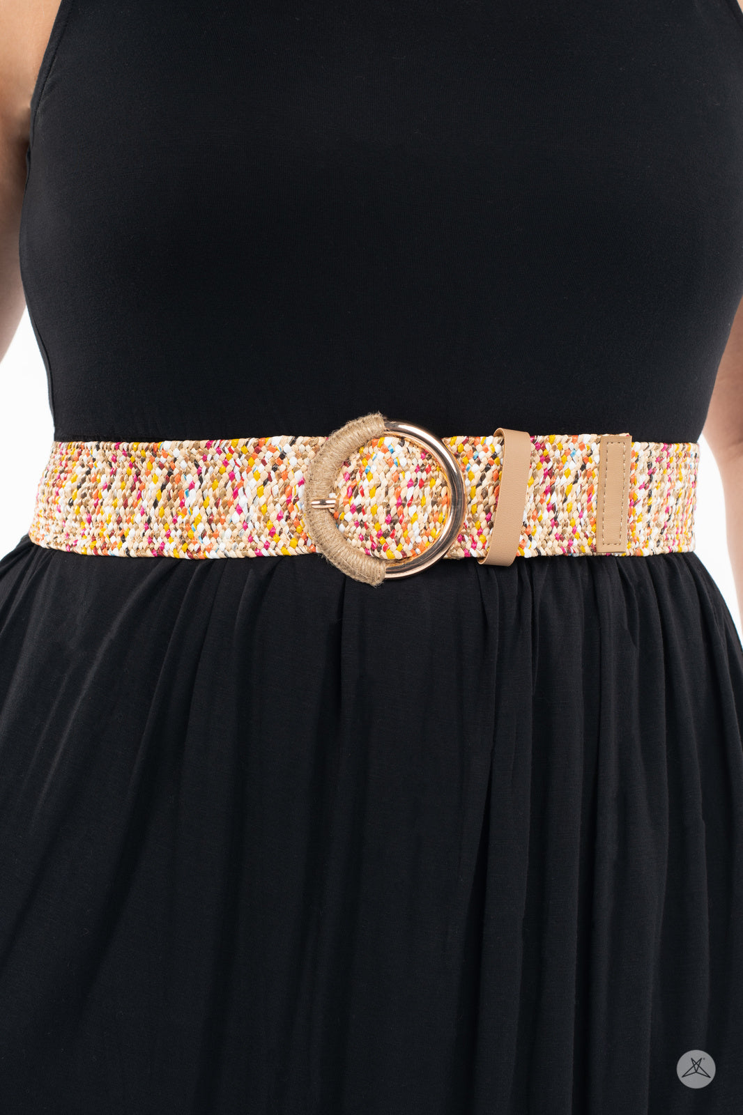 Woven Stretch Belt Rainbow