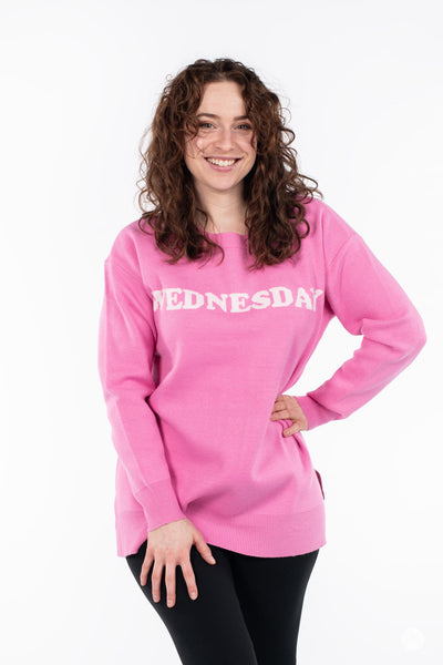 Wednesday Crew Neck Sweater - Buy More Save More Exclusions