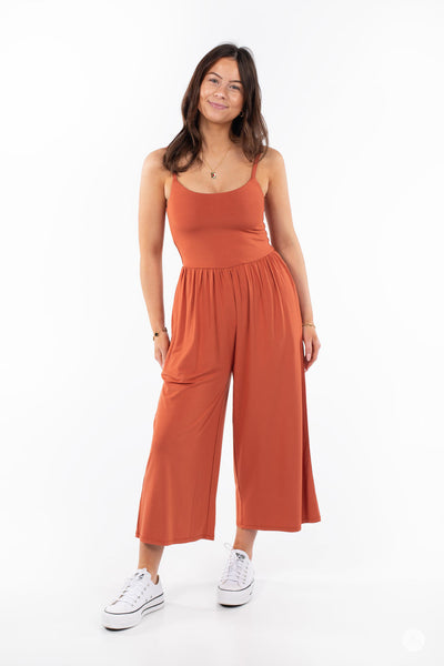 Cropped Wide Leg Jumpsuit - VIP 30% Off