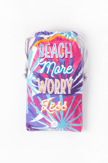 Beach More Worry Less Beach Towel