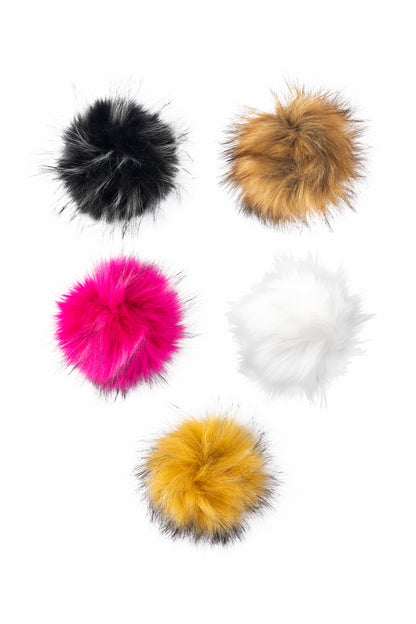 Snap on Pompoms