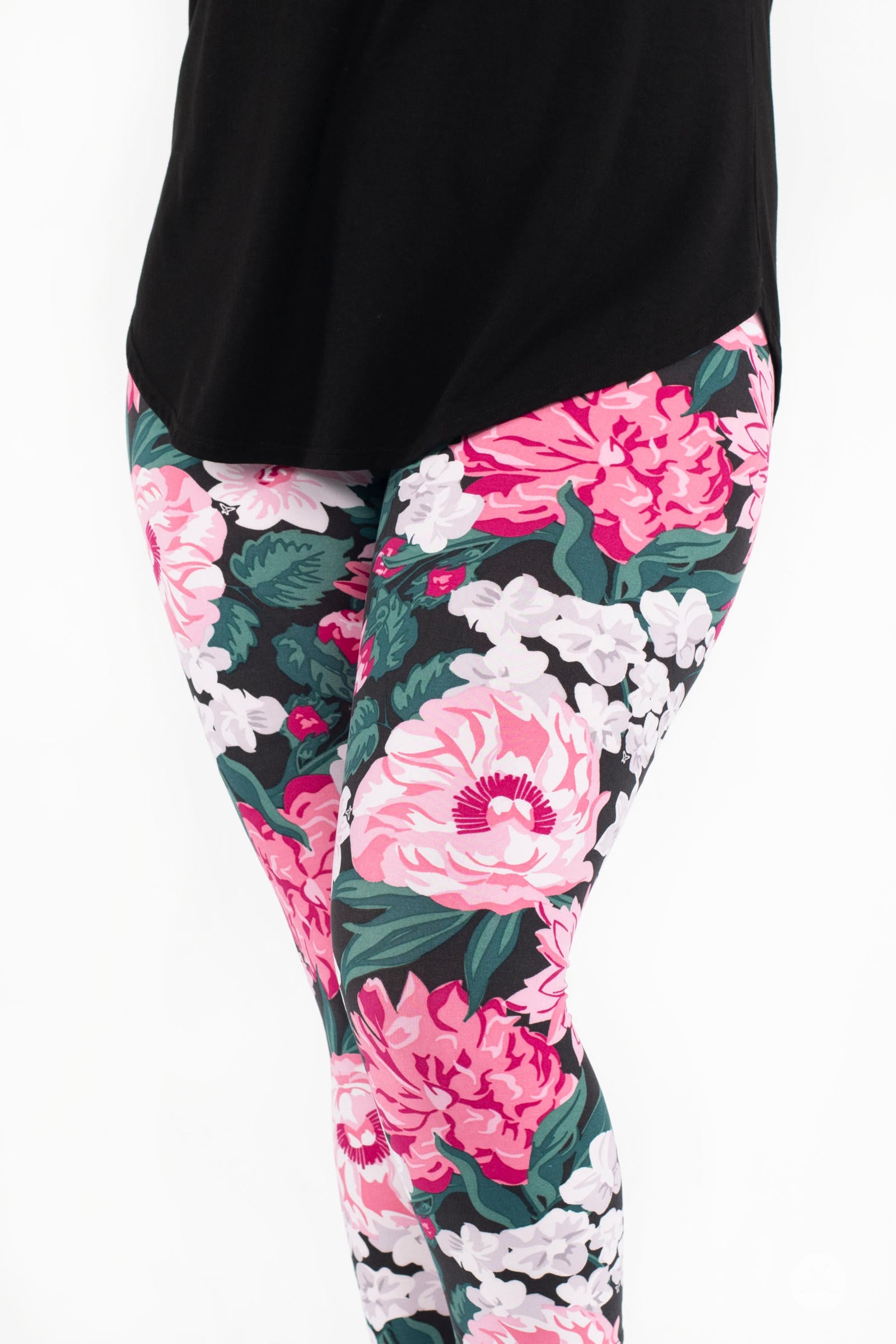 Spring Flower print. Leggings for woman, Cute crop top