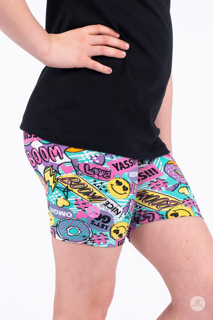 Doodle Days Kids Biker Shorts