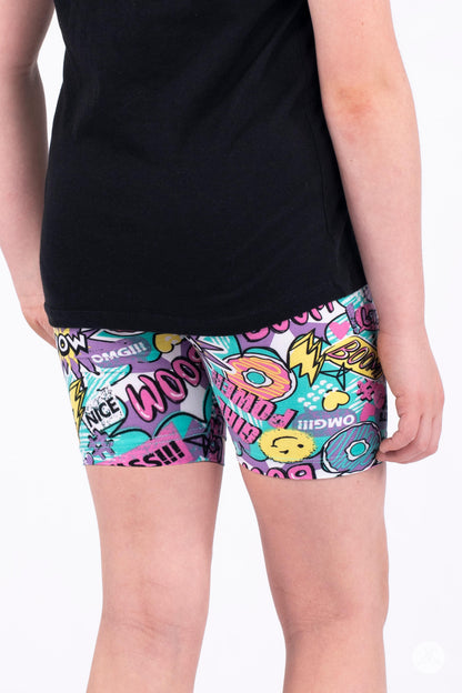 Doodle Days Kids Biker Shorts