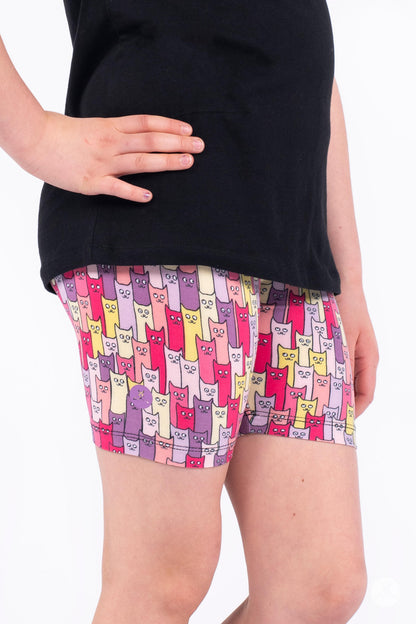 Cattitude Kids Biker Shorts