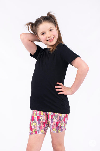 Cattitude Kids Biker Shorts