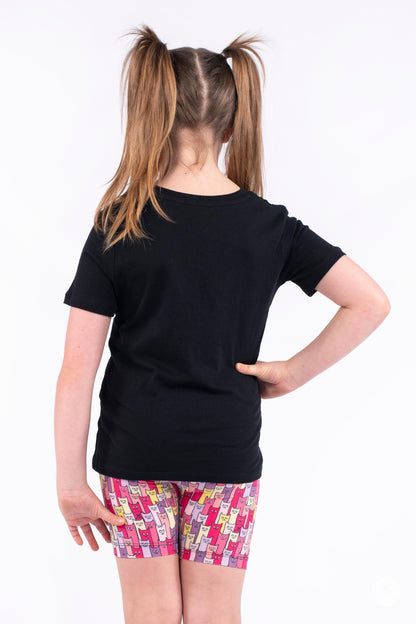 Cattitude Kids Biker Shorts