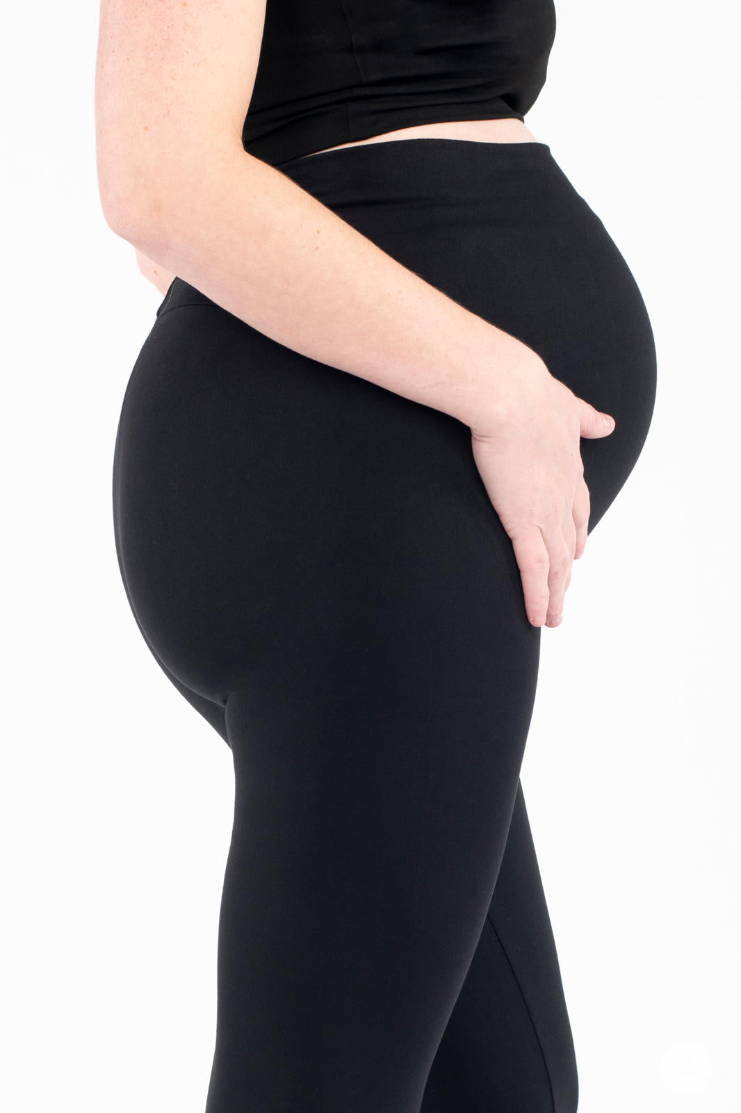 Maternity Workout Leggings 7/8 Length Women Comfortable Thigh