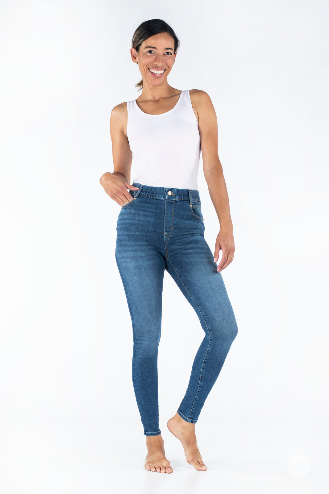 Women's Classic Distressed Skinny Jeggings. These jeggings are