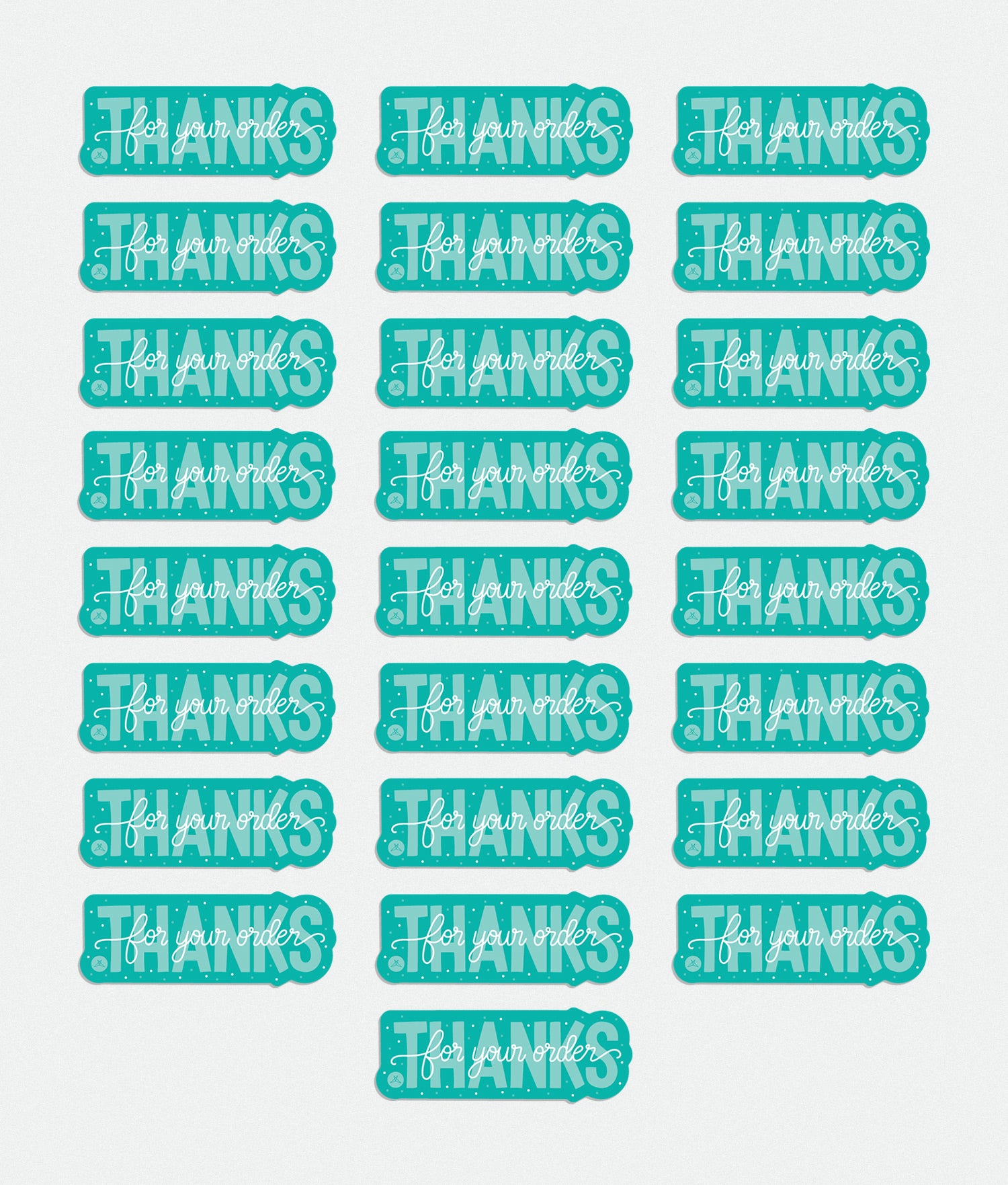 Thank you for your order sticker pack 25PCs