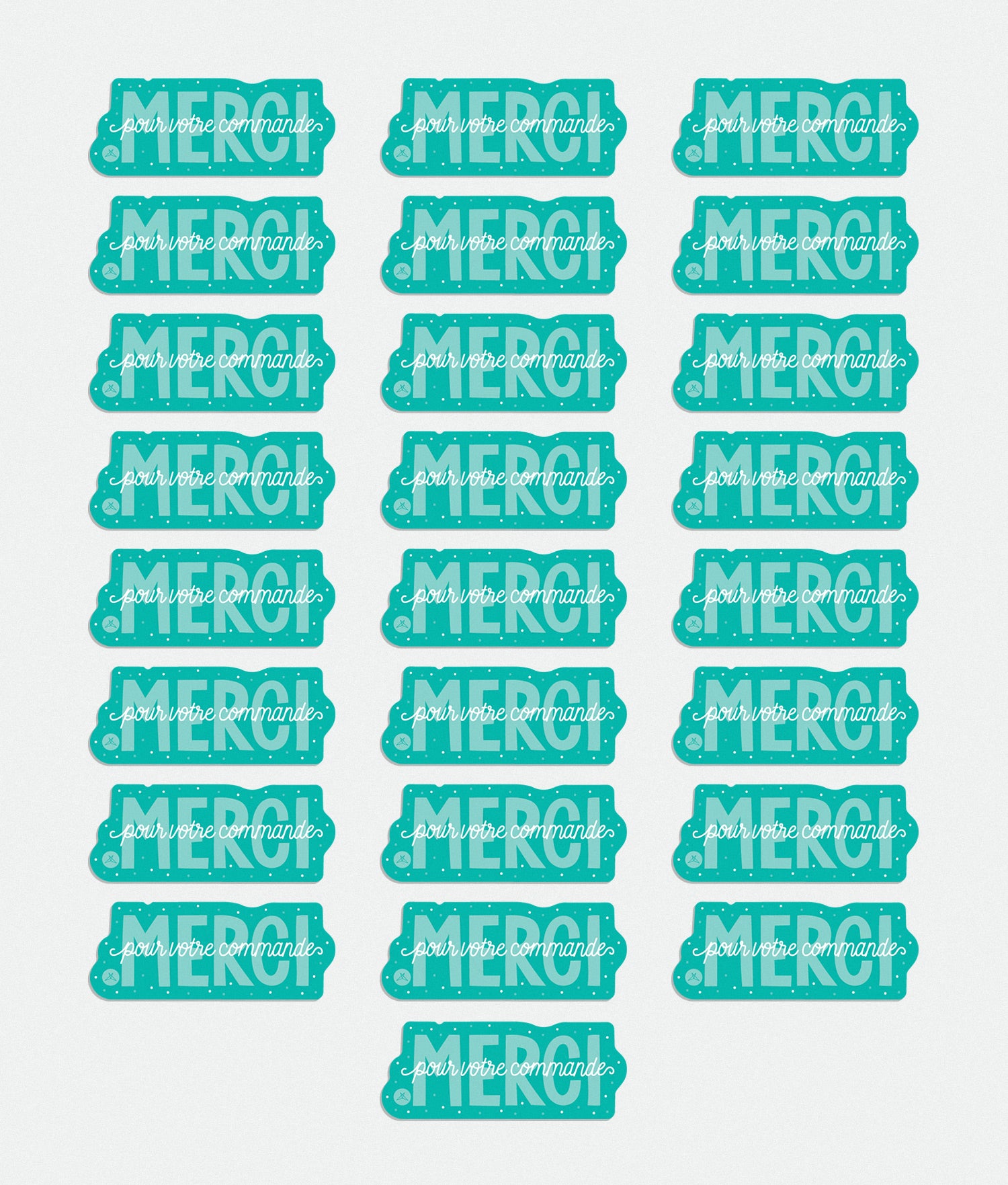 Merci pour votre commande sticker pack 25PCs