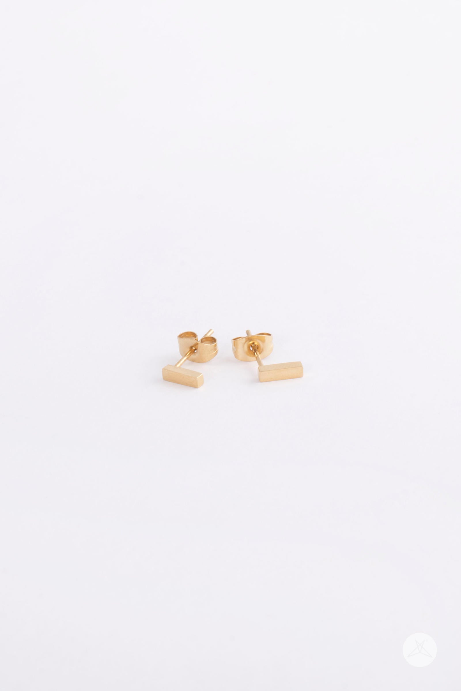 Modern Gold Bar Earrings