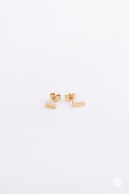 Modern Gold Bar Earrings